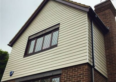 Beige Wall Cladding Installation